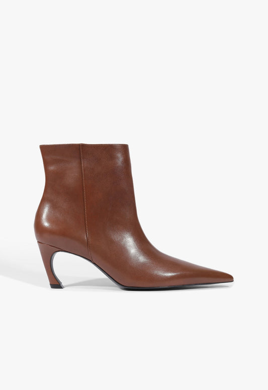 Lexi Leather Bootie 5 Warm Toffee Leather - Schutz Shoes
