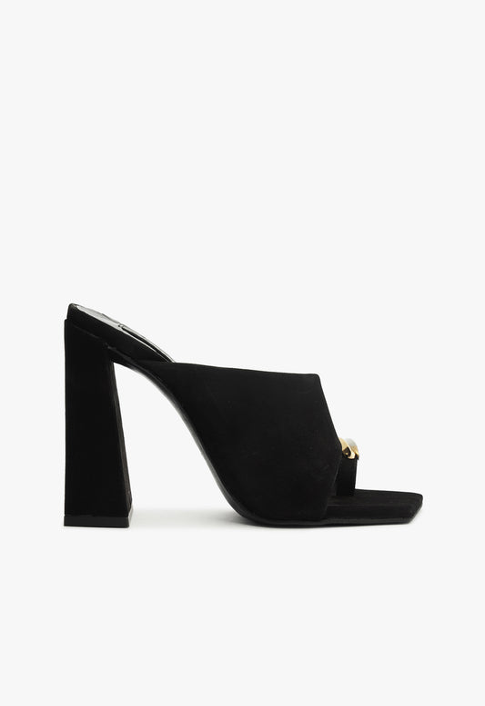 Jodie Sandal Resort 25 5 Black Nubuck - Schutz Shoes