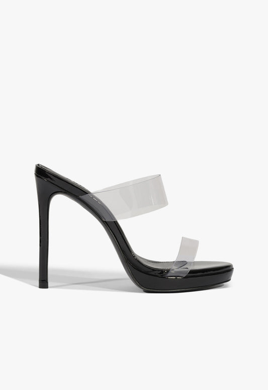 Ariella Platform Sandal 5 Black Patent - Schutz Shoes