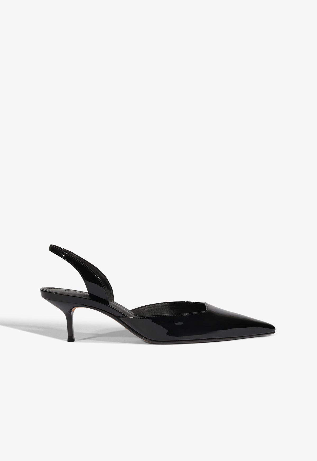 Paola Mid Patent Pump FALL 25 5 Black Patent - Schutz Shoes