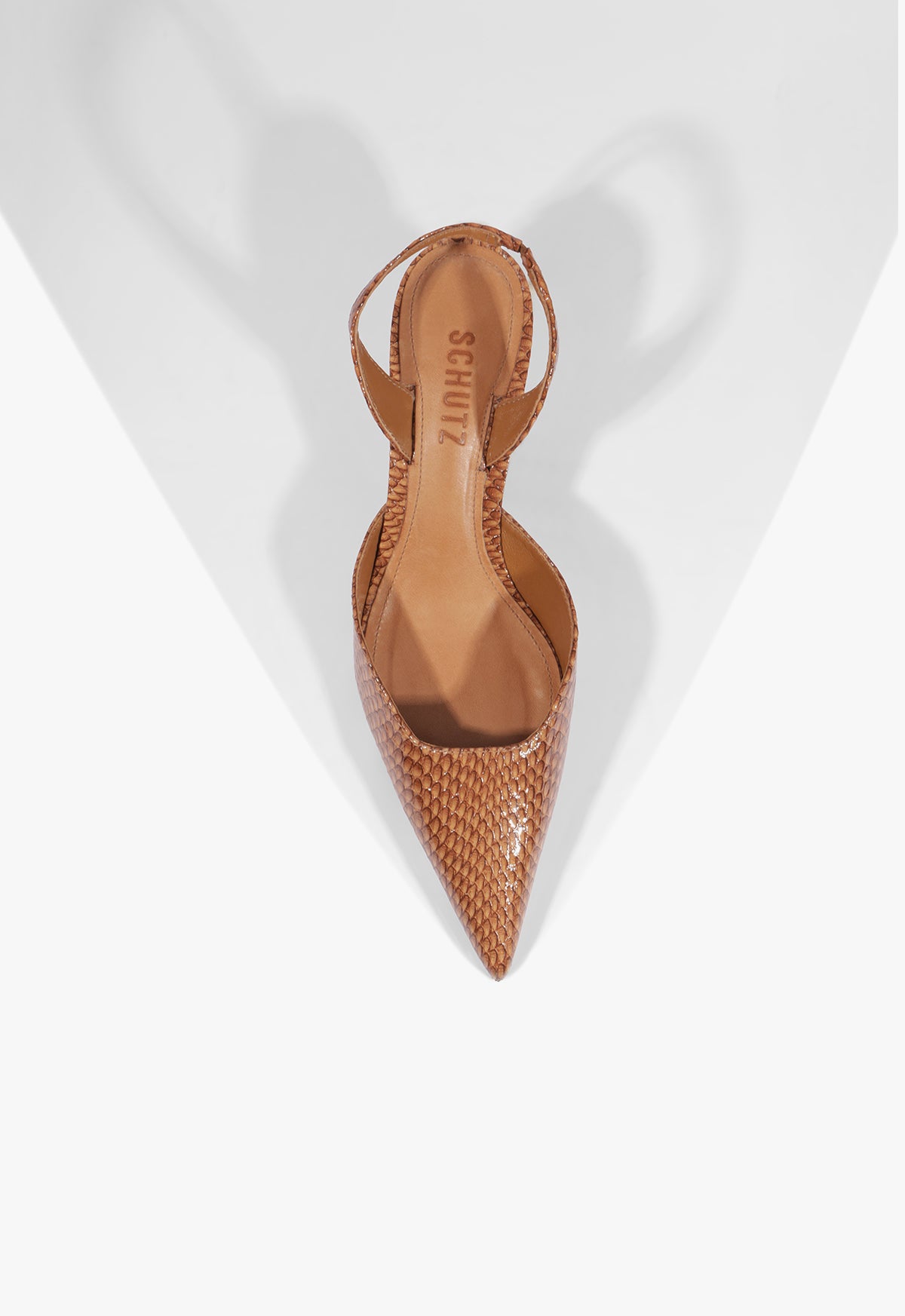 Paola Mid Leather Pump - Schutz Shoes