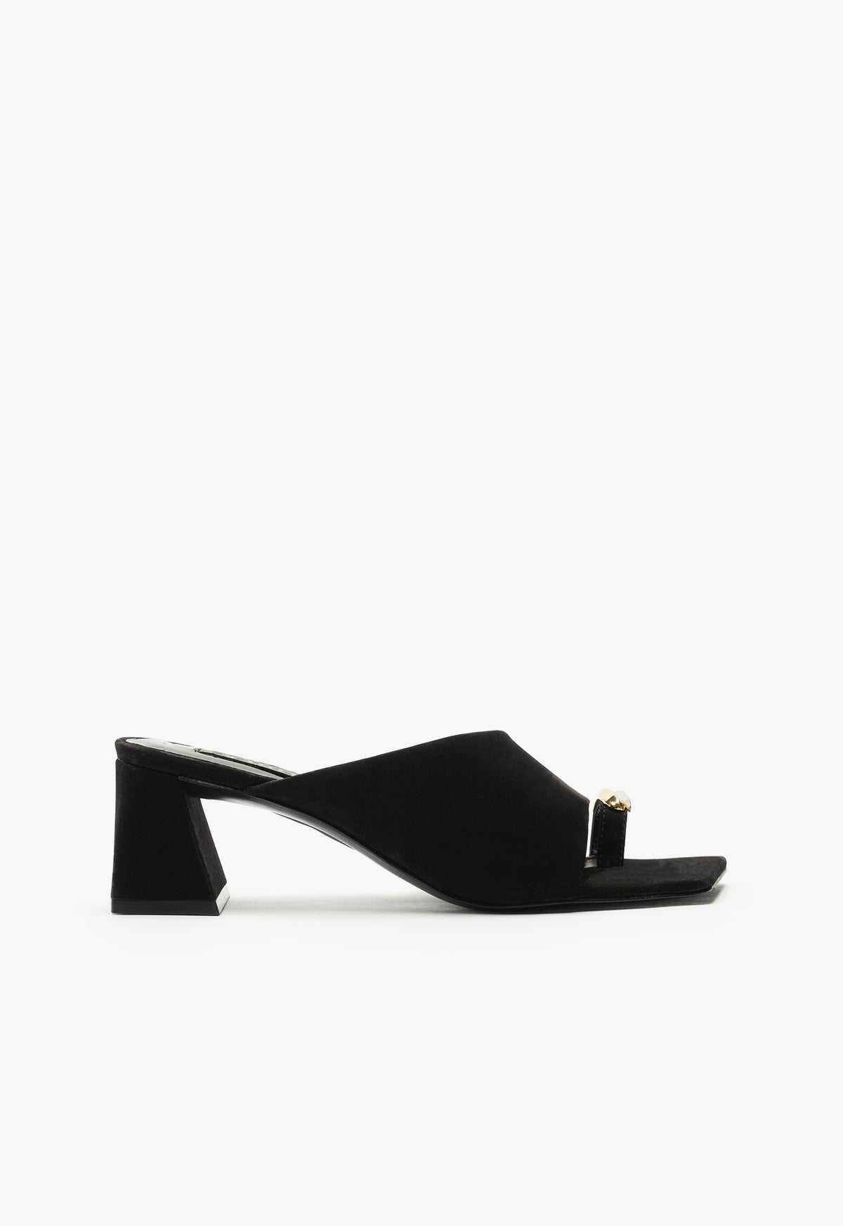 Jodie Mid Sandal Sandals Resort 25 5 Black Nubuck - Schutz Shoes