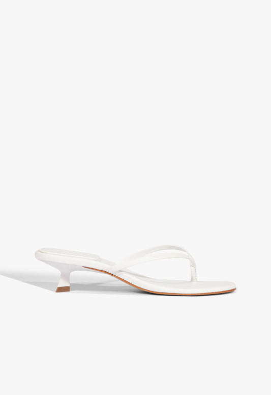 Carolyn Leather Sandal Sandals Spring 25 5 White Leather - Schutz Shoes