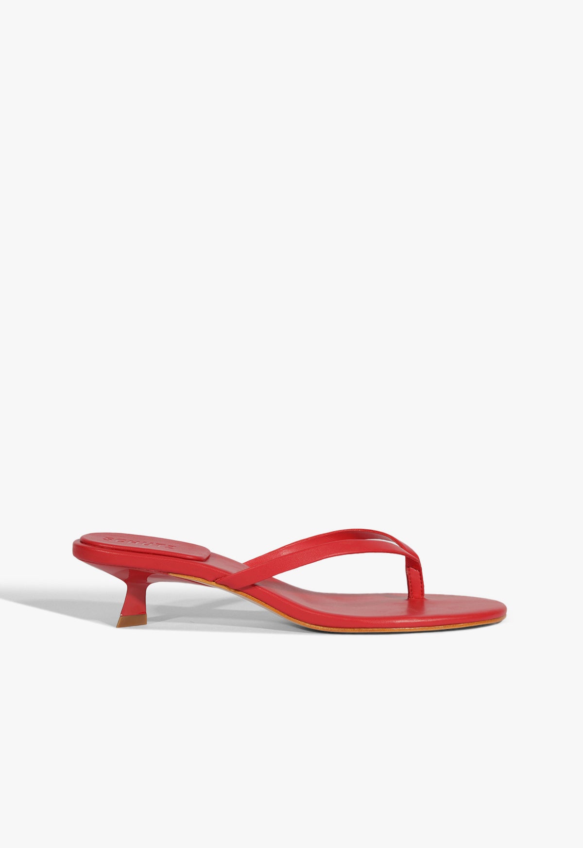 Carolyn Leather Sandal Sandals Spring 25 5 Red Leather - Schutz Shoes