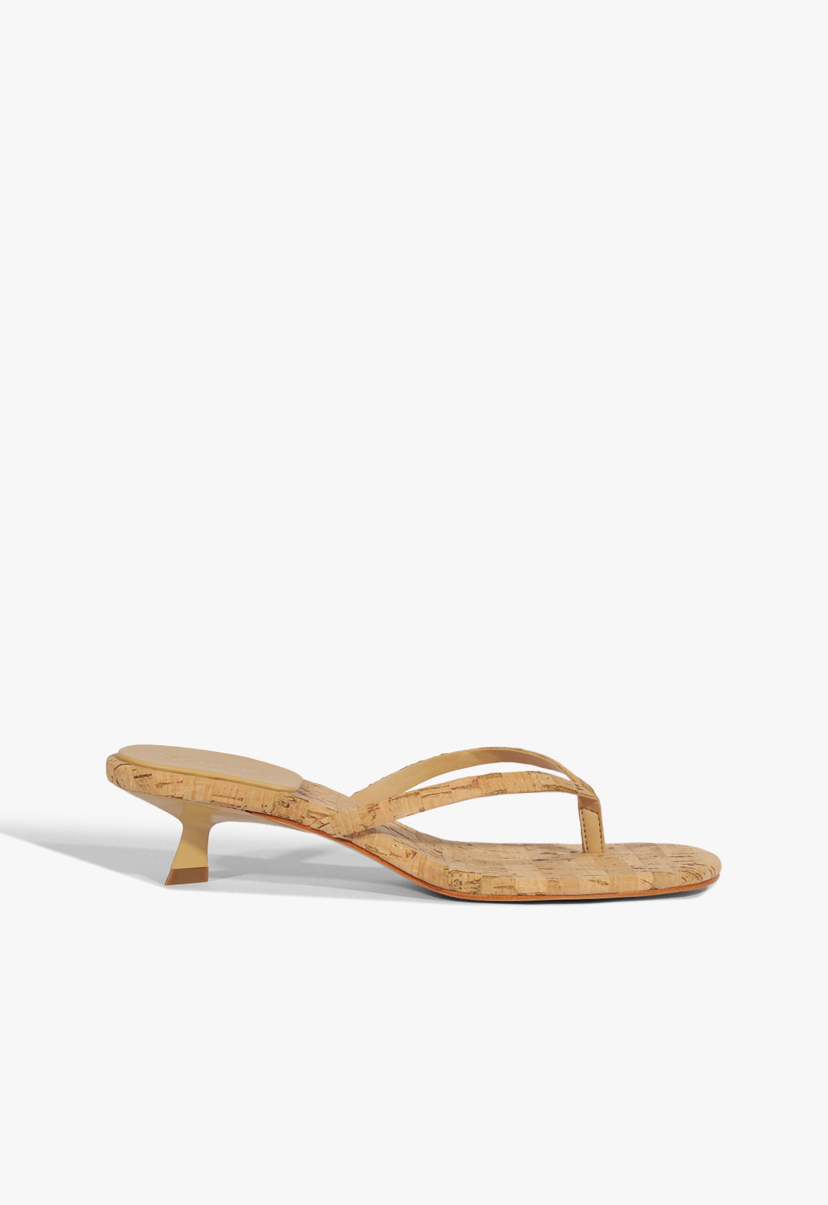 Carolyn Cork Sandal Spring 25 5 Beige Fabric - Schutz Shoes