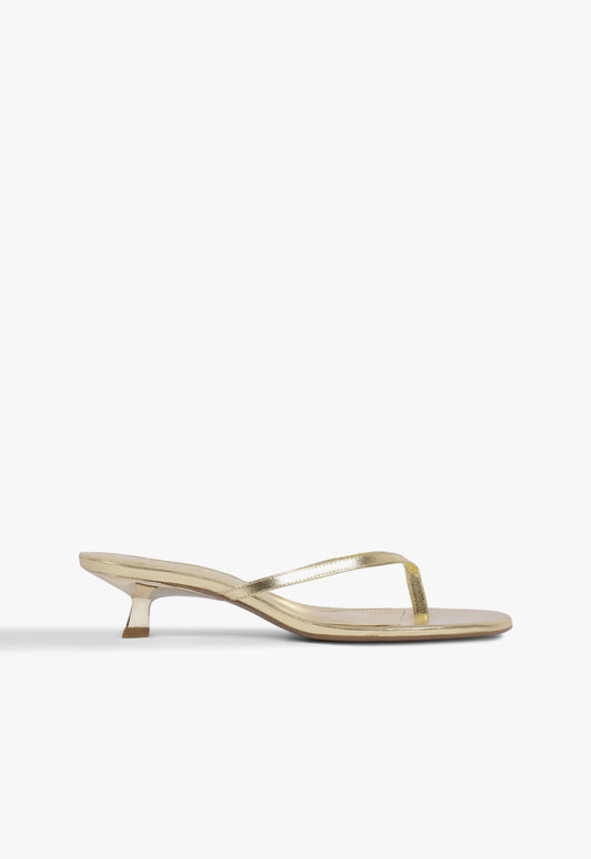 Carolyn Metallic Sandal 5 Gold Metallic - Schutz Shoes