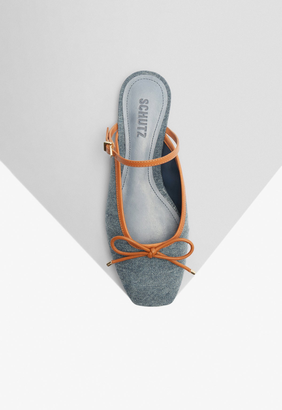 Arissa Strap Mule Fabric Flat - Schutz Shoes