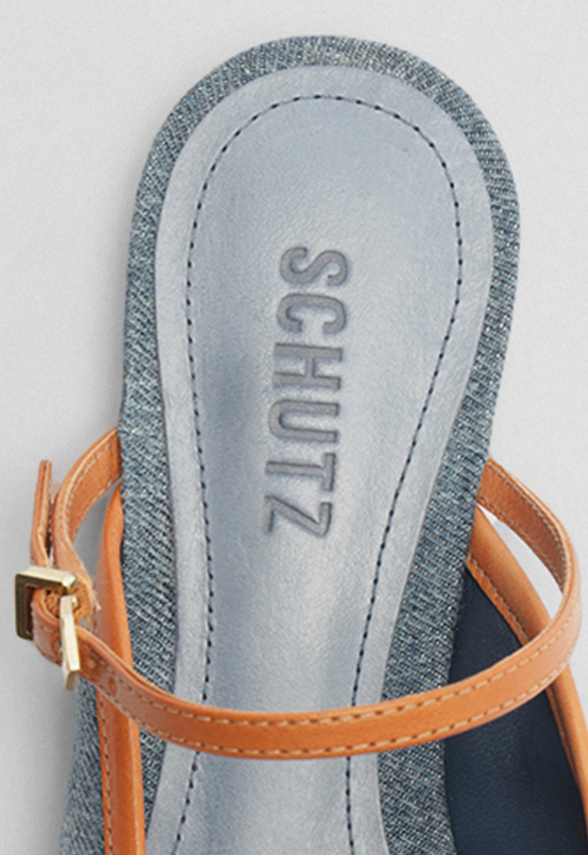 Arissa Strap Mule Fabric Flat - Schutz Shoes