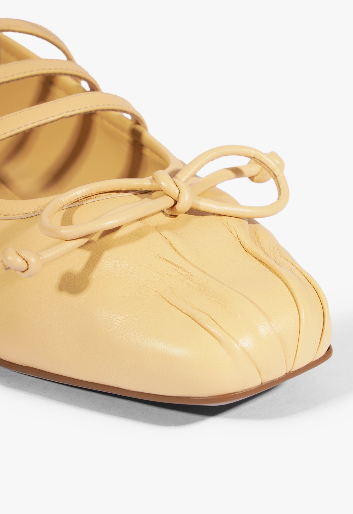 Arissa Beige Leather Ballet Flat - 9.5 Beige Leather Arissa Beige Leather Ballet Flat - 9.5 Beige Leather