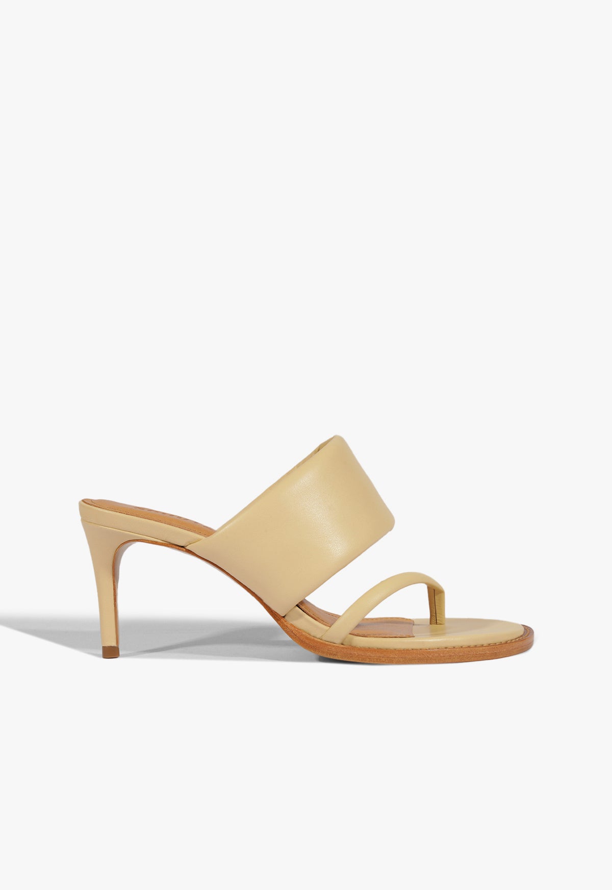 Alba Leather Sandal Sandals Spring 25 5 Beige Leather - Schutz Shoes