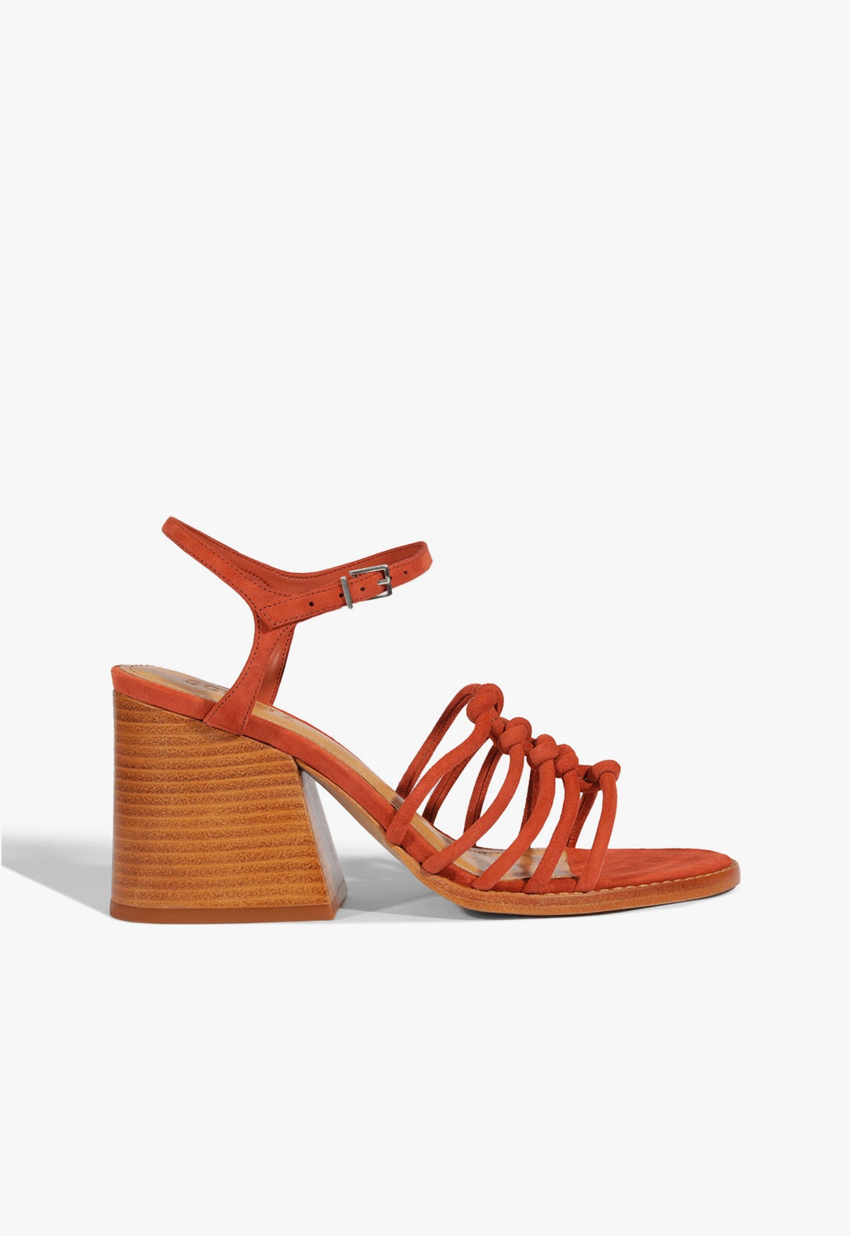 Sandy Suede Sandal Spring 25 5 Orange Suede - Schutz Shoes