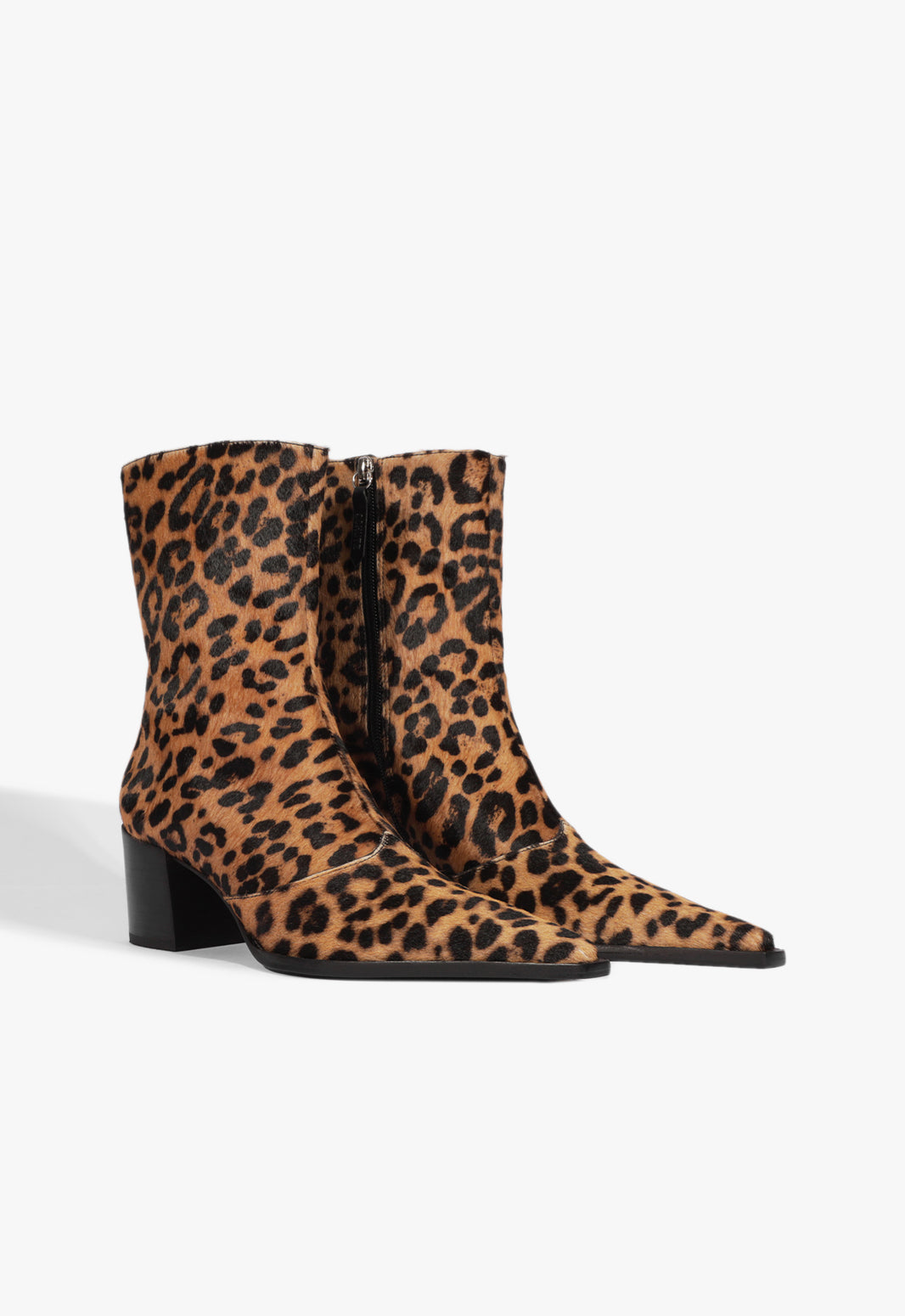 SCHUTZ Womens Yellow Snake Print Padded Bette Pointed Toe Kitten Heel Zip-Up Leather Booties B