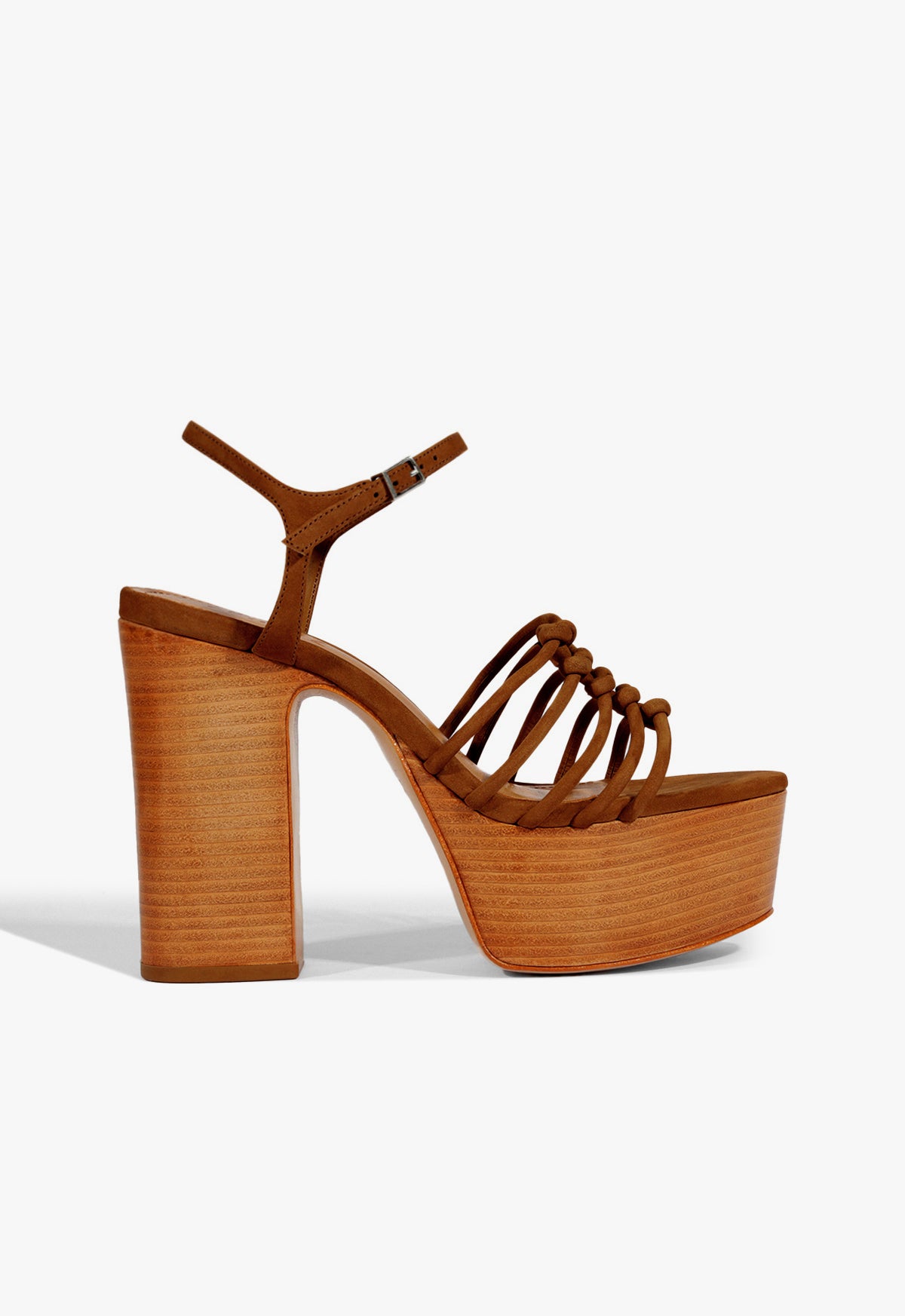 Sandy Platform Suede Sandal Spring 25 5 Brown Suede - Schutz Shoes