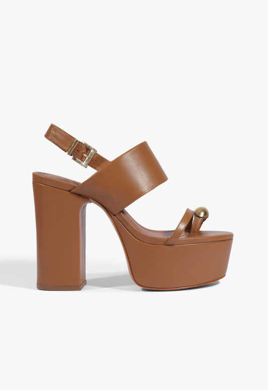 Mandy Platform Leather Sandal
