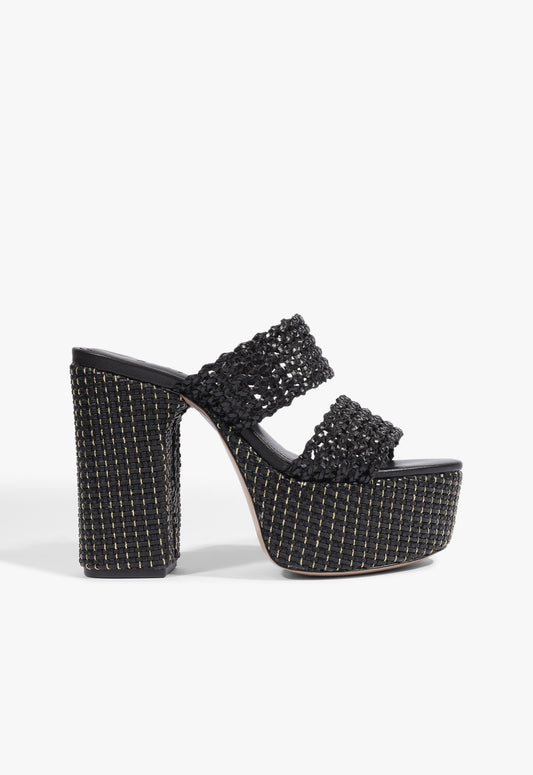 Aberdeen Sandal 5 Black Synthetic - Schutz Shoes