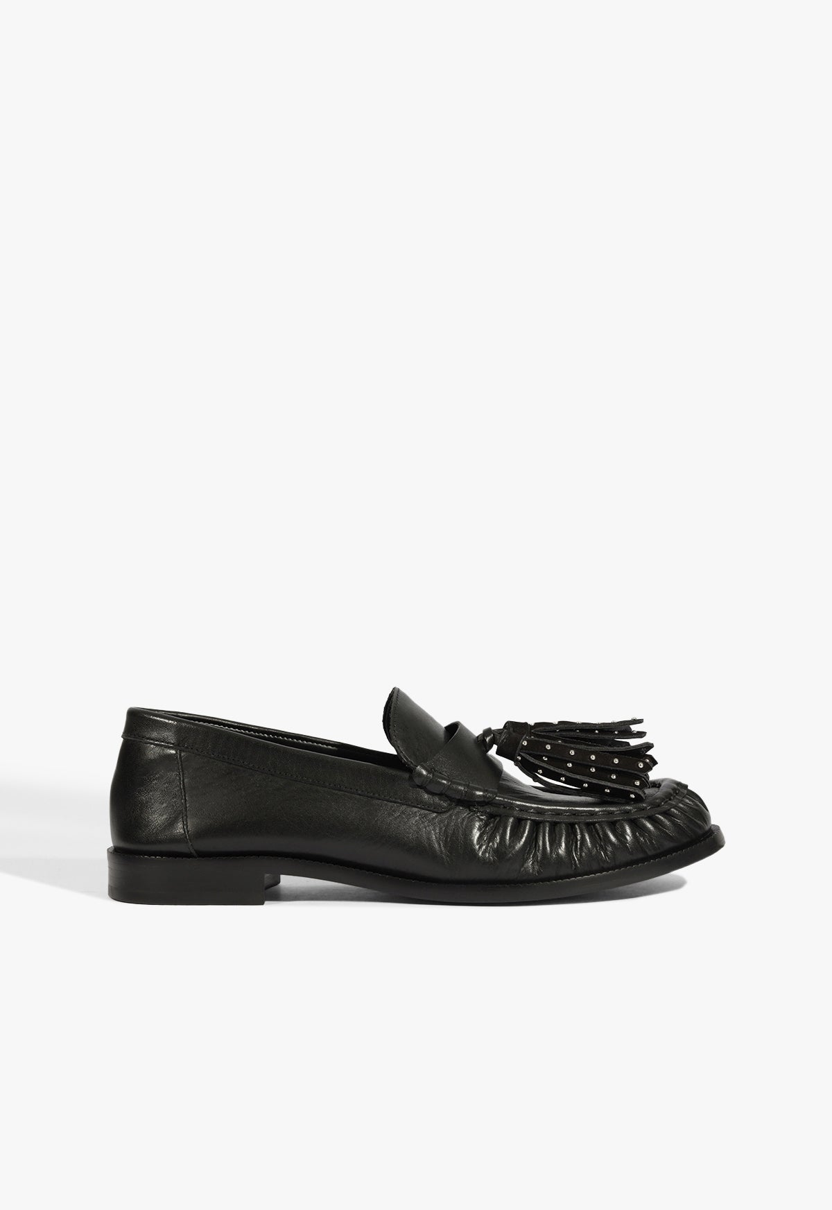 Tilly Leather Flat PRE FALL 25 5 Black Leather - Schutz Shoes