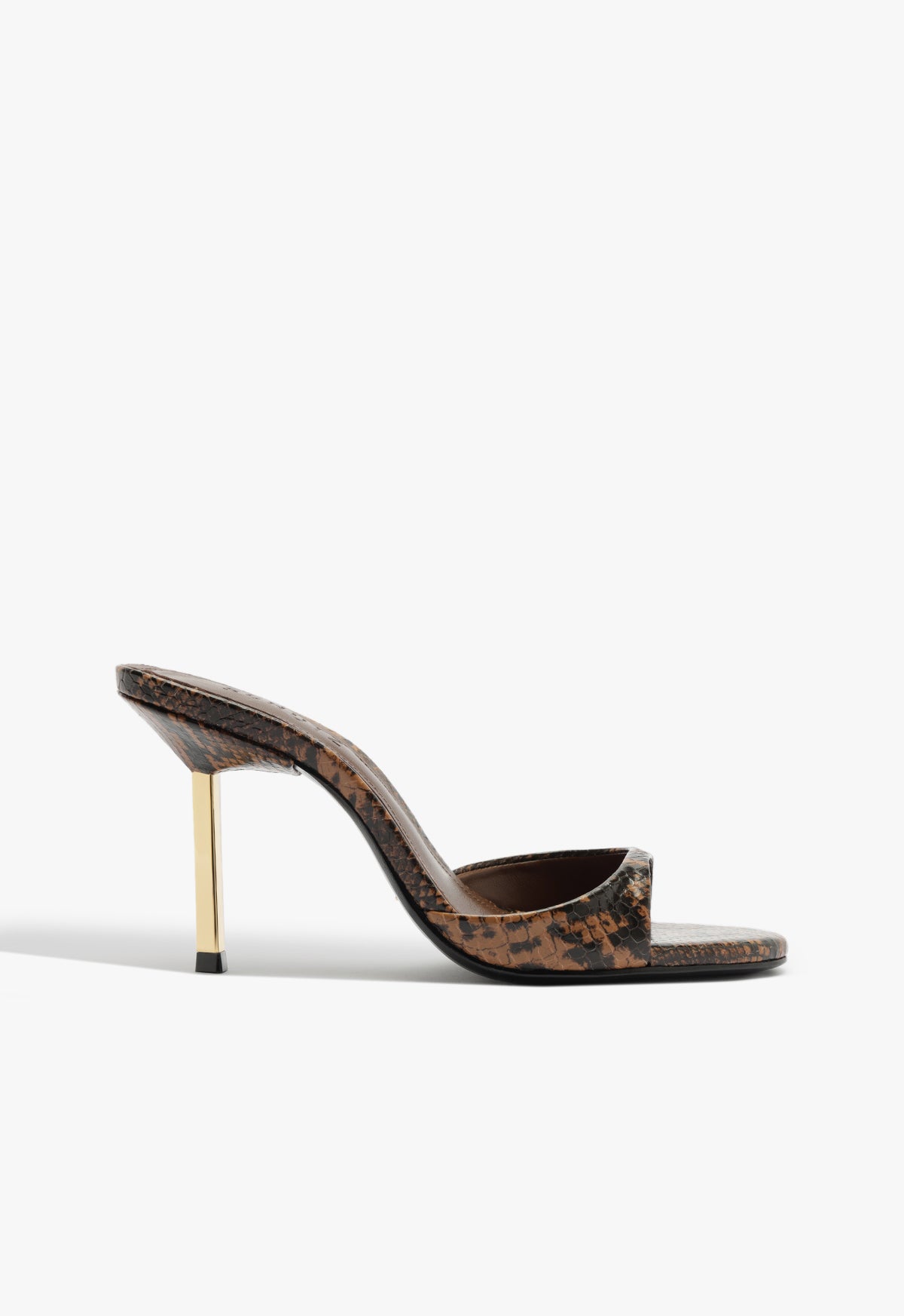 Allure Sandal Fall 25 5 Pecan Brown Snake - Schutz Shoes