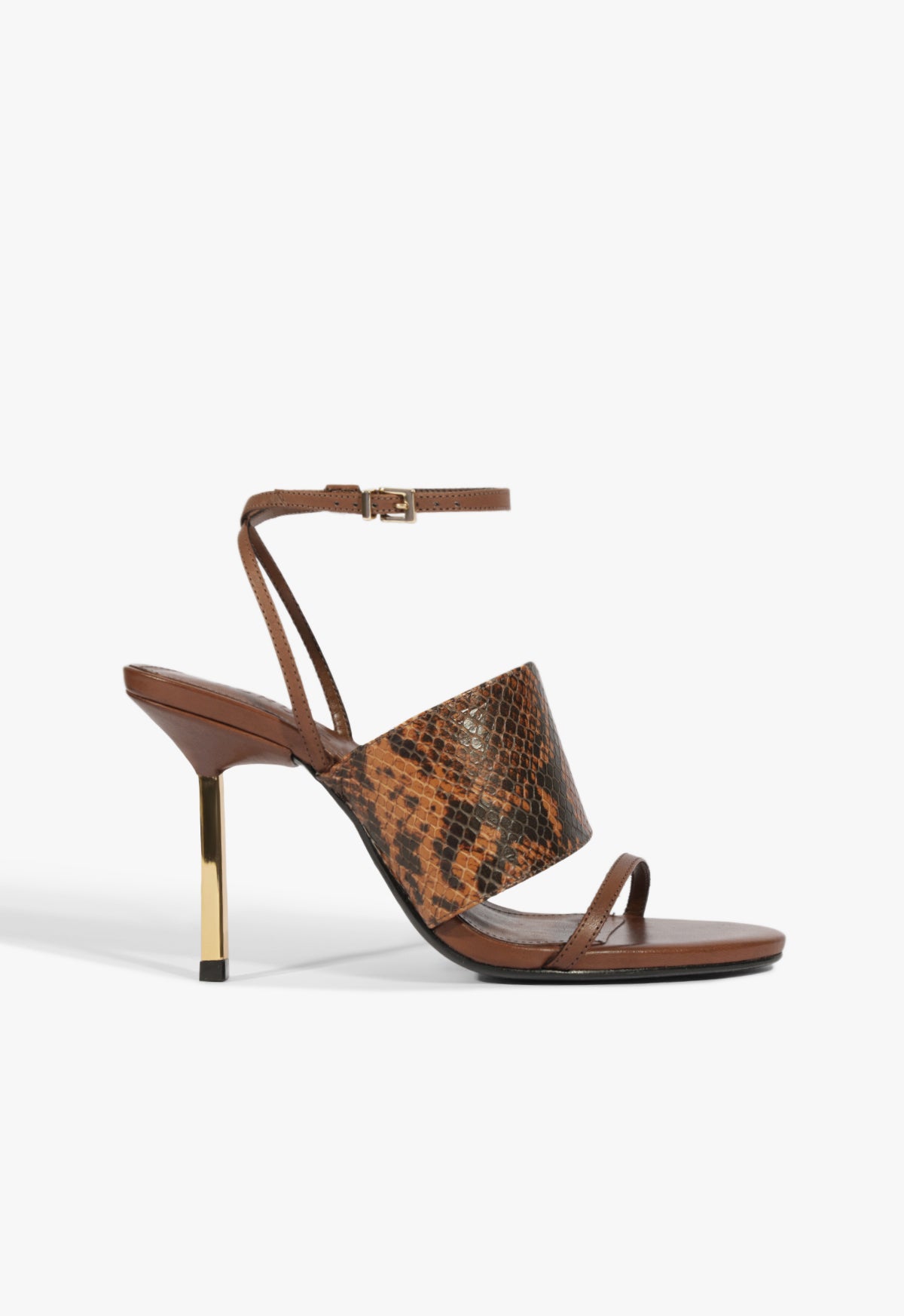 Malene Sandal Fall 25 5 Pecan Brown Leather - Schutz Shoes