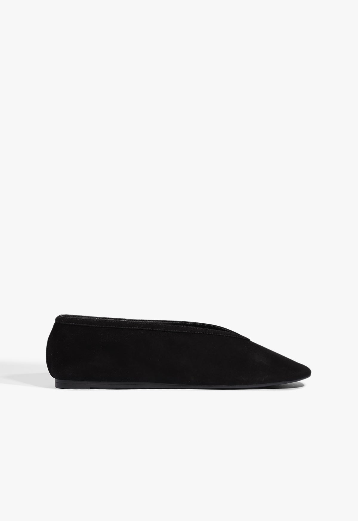 Courtney Suede Flat Pre Fall 25 5 Black Suede - Schutz Shoes