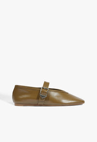 Go to related product Vick Buckle Leather Flat