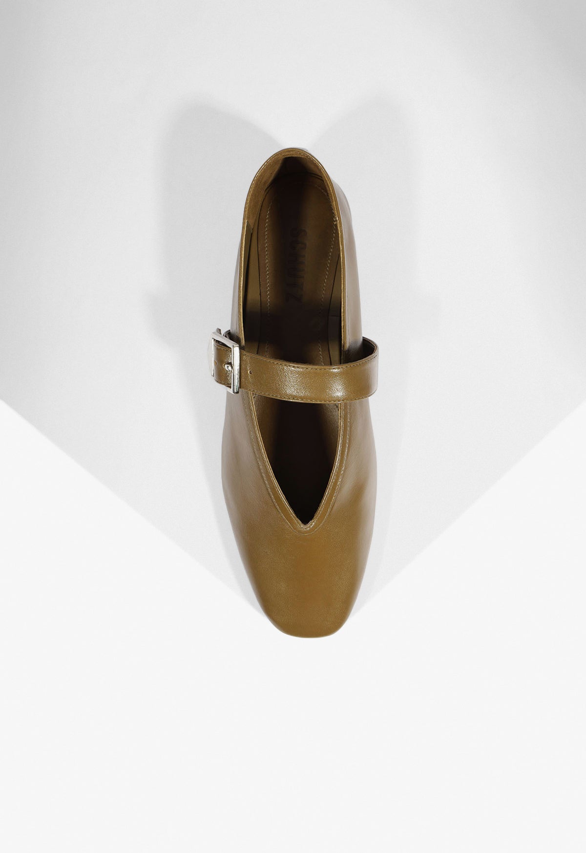 Vick Buckle Leather Flat - Schutz Shoes