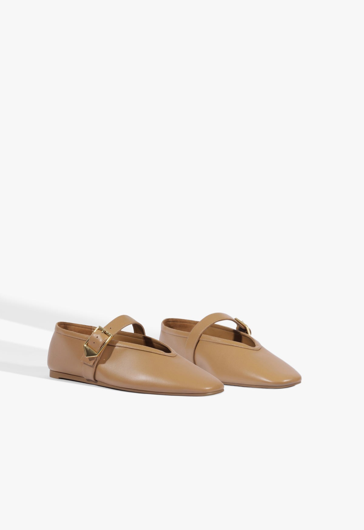 Vick Buckle Leather Ballet Flat - Schutz Shoes