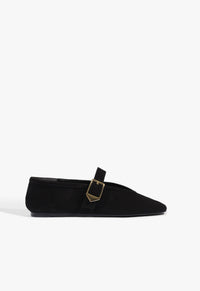 Go to related product Vick Buckle Suede Flat