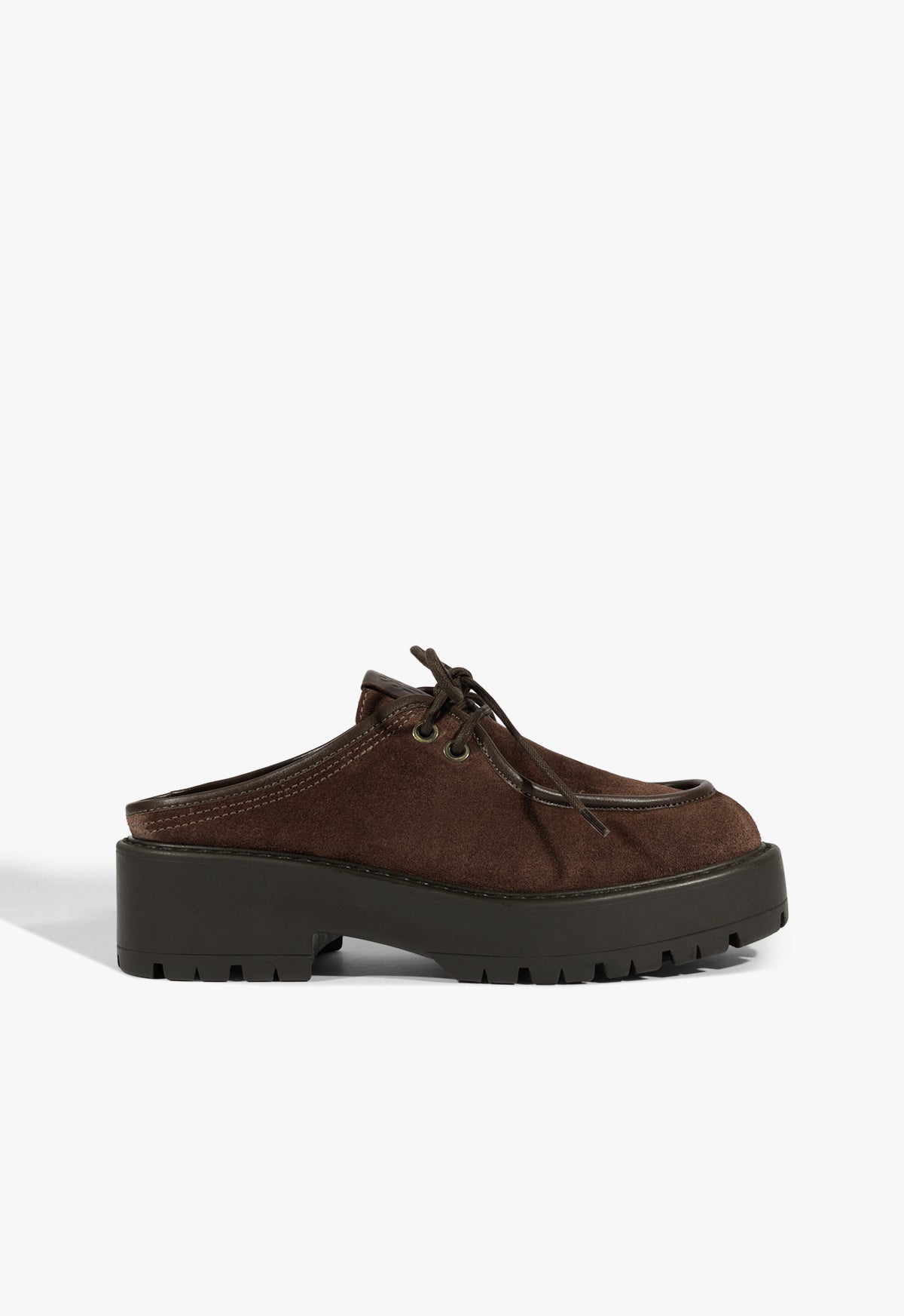 Cia Mule Suede Flat FALL 25 5 Root Brown Suede - Schutz Shoes