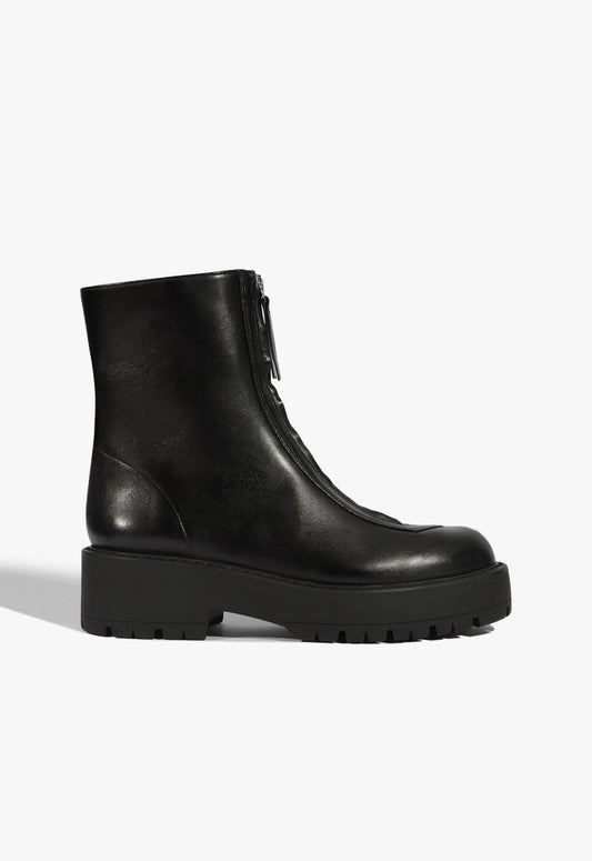 Farrah Leather Bootie FALL 25 5 Black Leather - Schutz Shoes