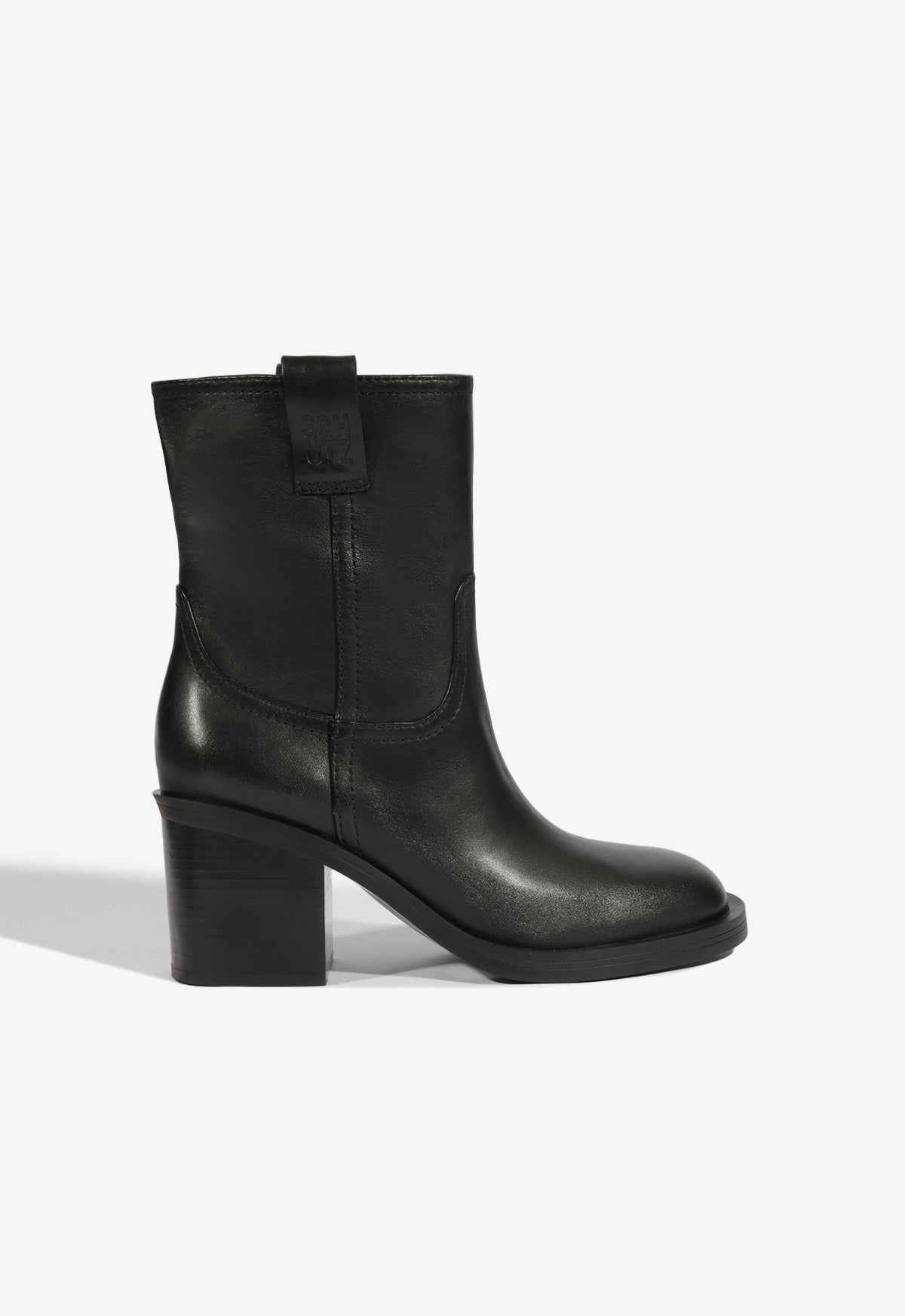Wyatt Leather Bootie FALL 25 5 Black Leather - Schutz Shoes