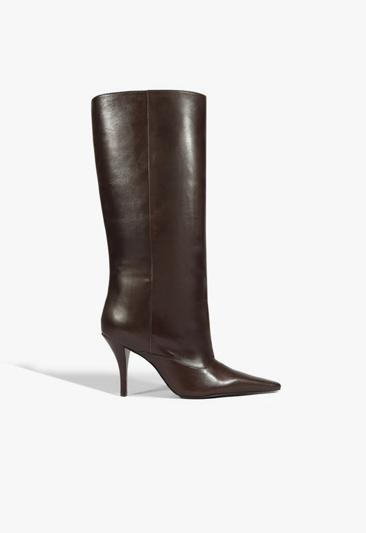 Rudy Leather Boot FALL 25 5 Root Brown Leather - Schutz Shoes