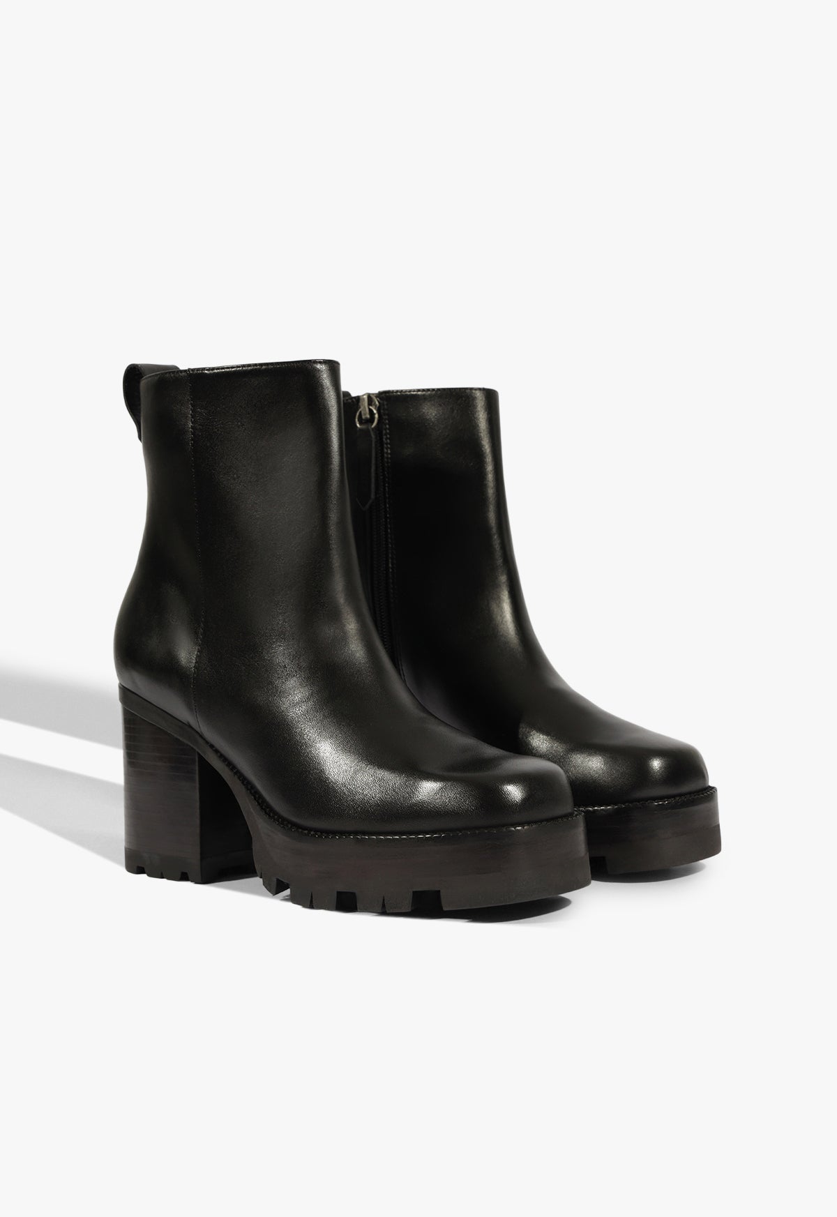 Black Leather Bootie 240 SCHUTZ
