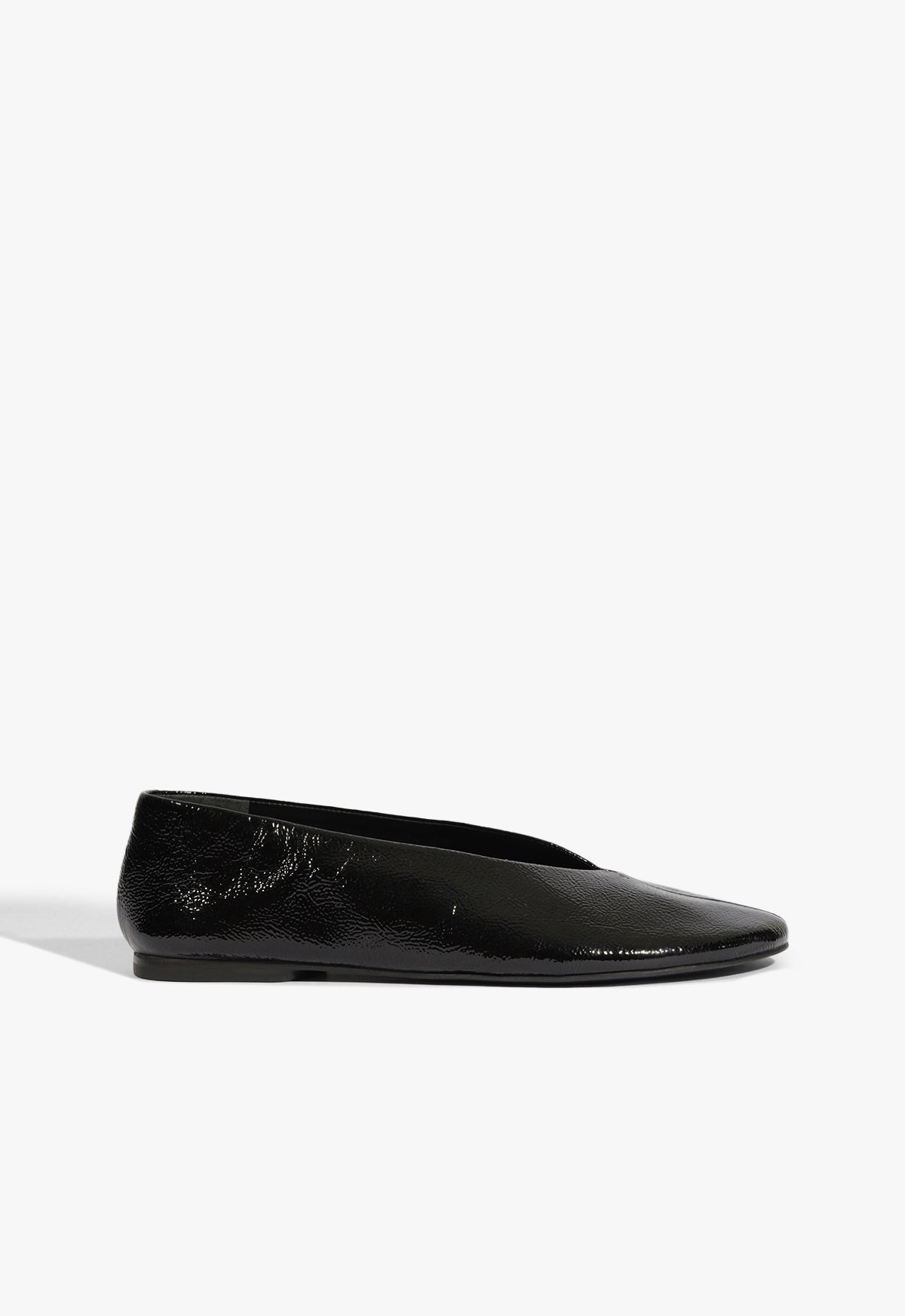 Noelle Patent Leather Flat Fall 25 5 Black Patent - Schutz Shoes