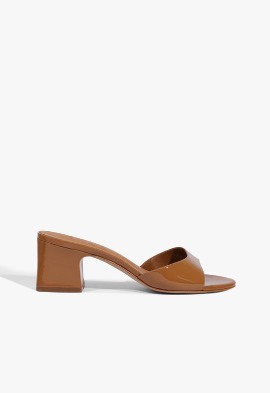 Harriet Mid Mule Patent Sandal