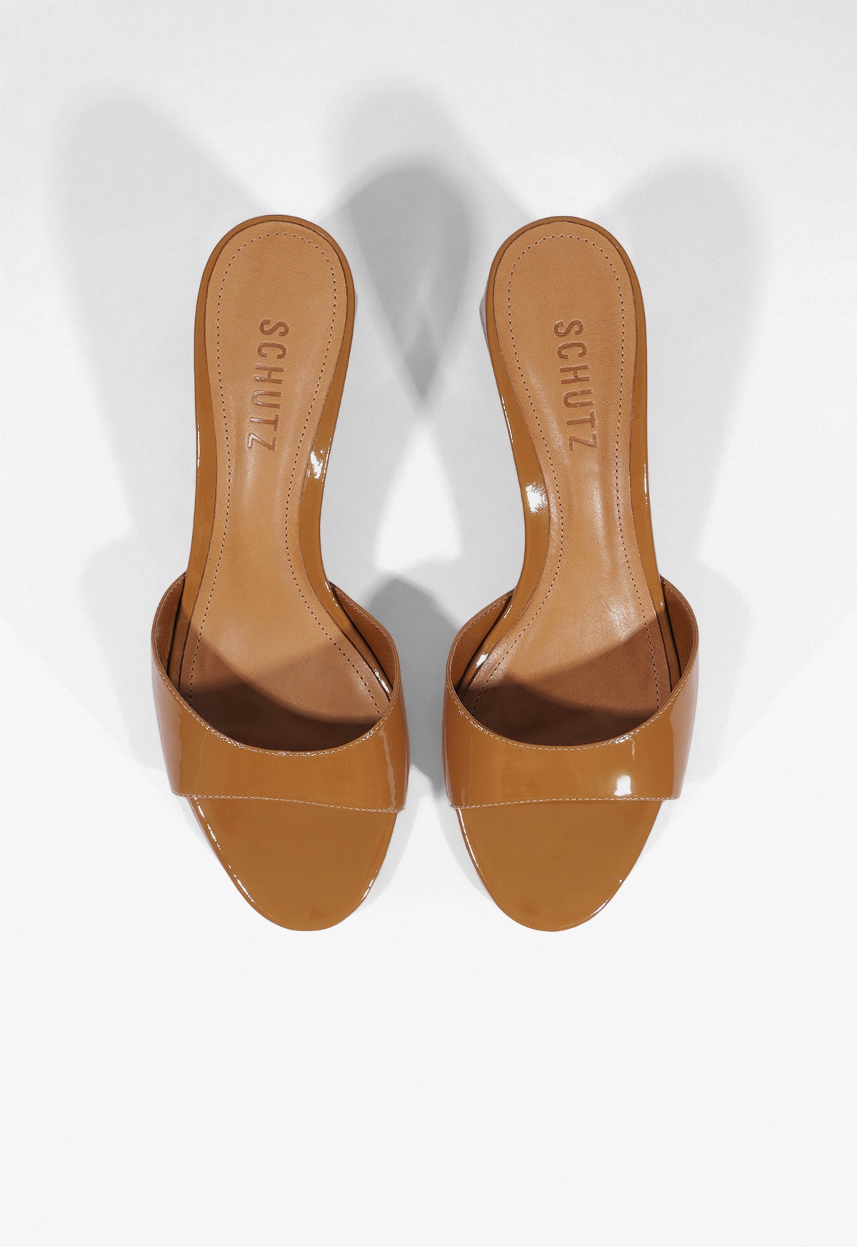 Harriet Mid Mule Patent Sandal - Schutz Shoes