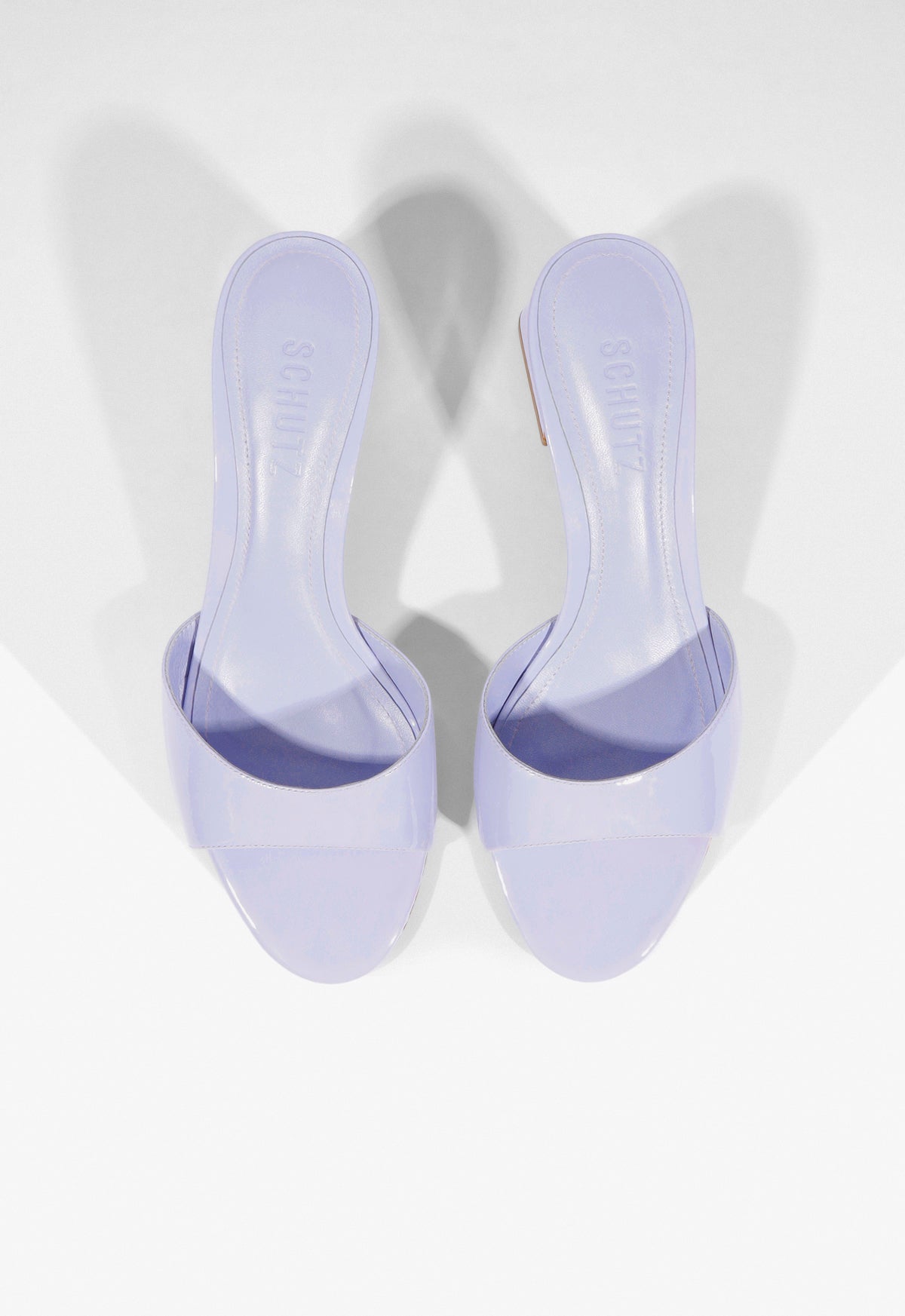 Harriet Mid Mule Patent Sandal - Schutz Shoes