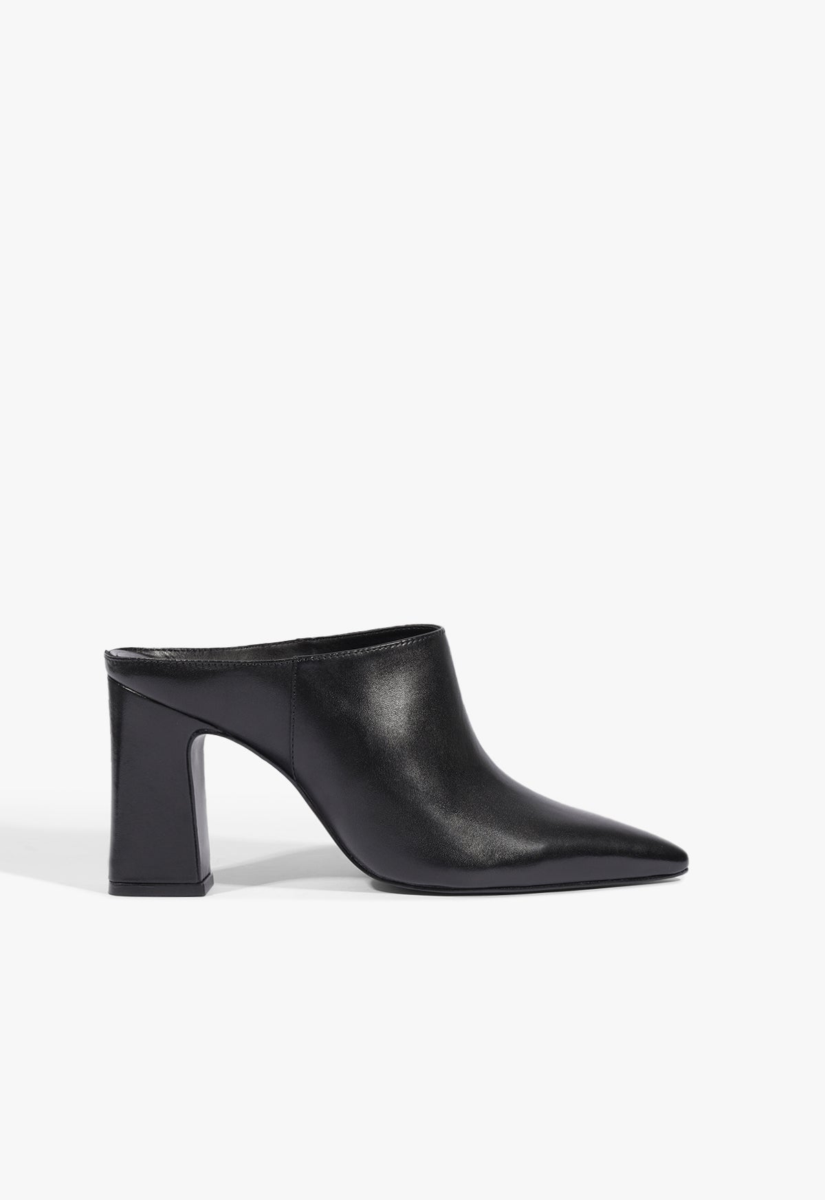 Eleanor Mule Leather Pump 5 Black Leather - Schutz Shoes