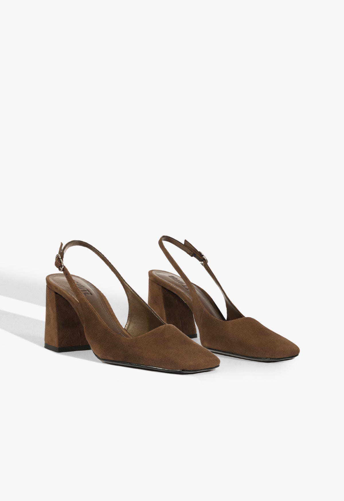 Leia Block Suede Pump