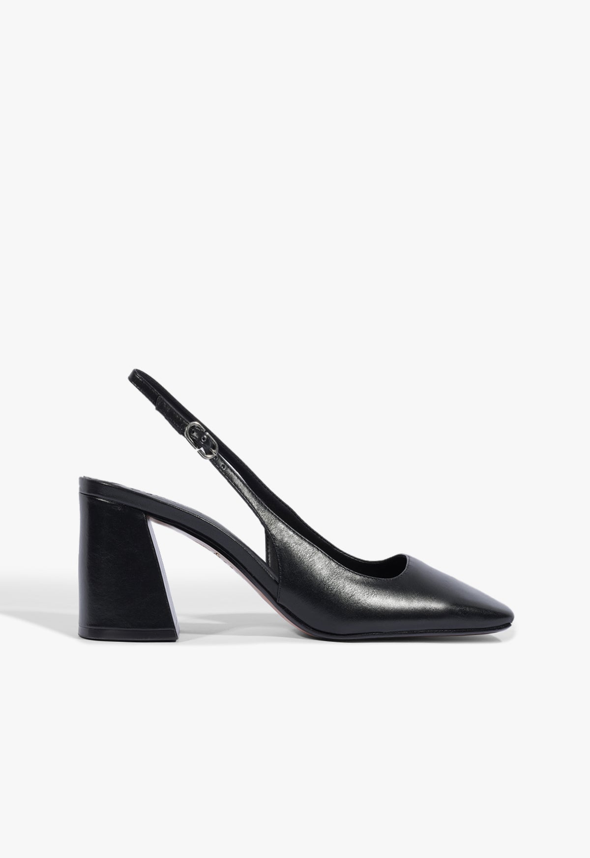 Leia Block Leather Pump FALL 25 5 Black Leather - Schutz Shoes