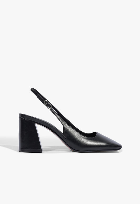 Leia Block Leather Pump FALL 25 5 Black Leather - Schutz Shoes
