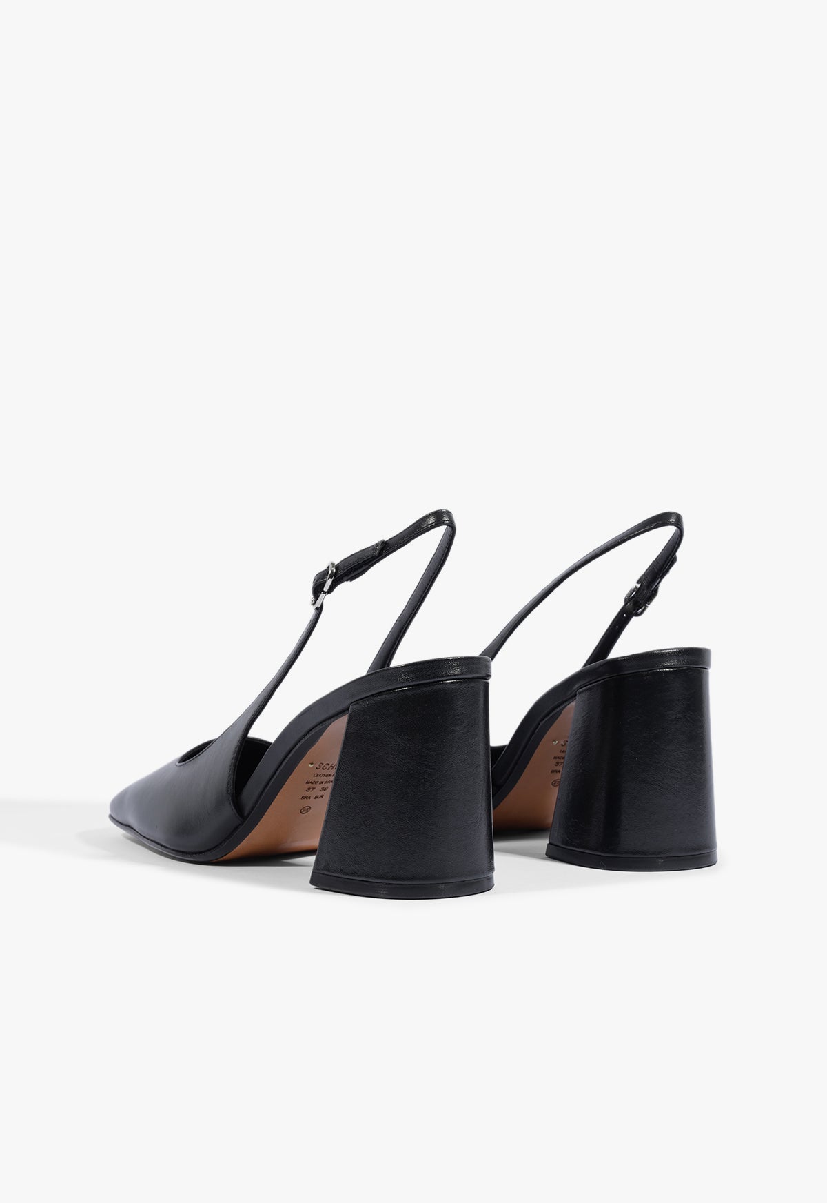 Leia Block Leather Pump