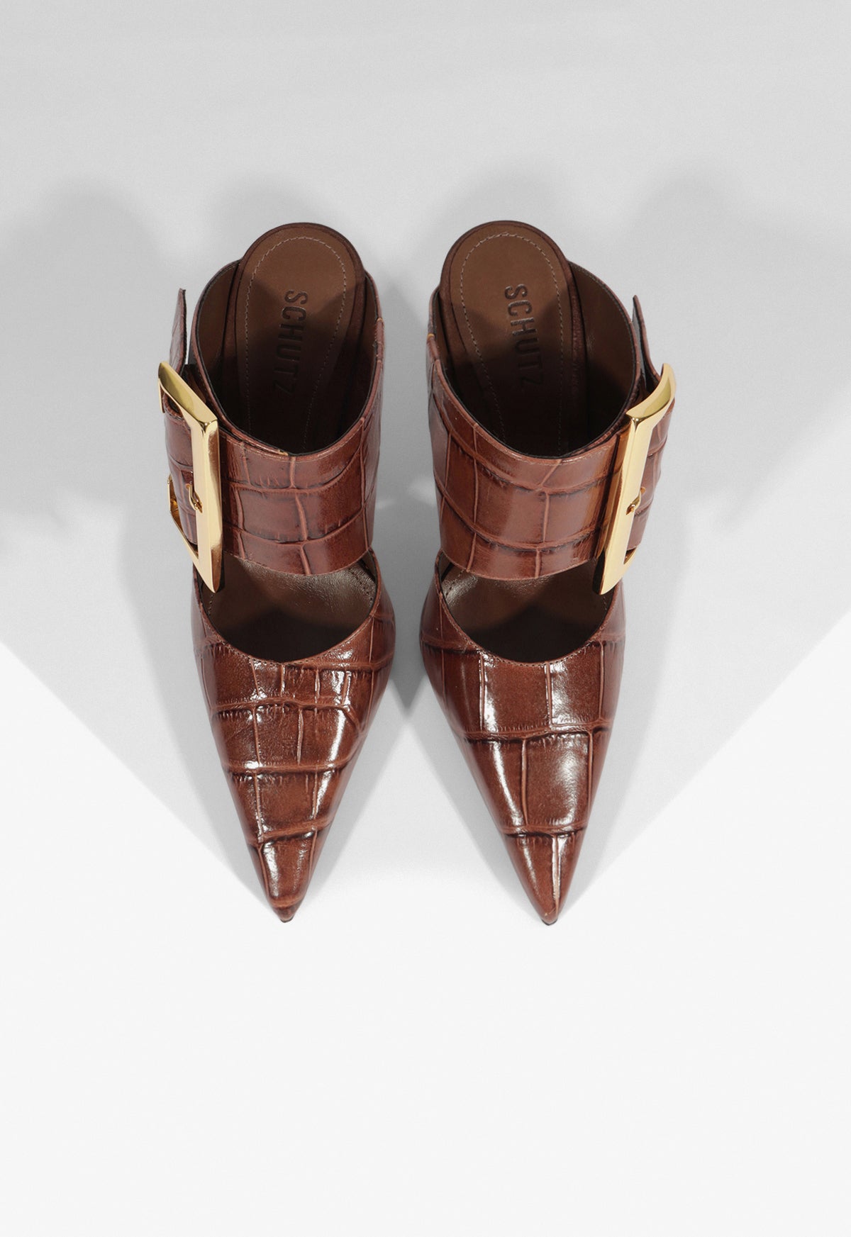 Beatrix Mule Croc Pump FALL 25 - Schutz Shoes