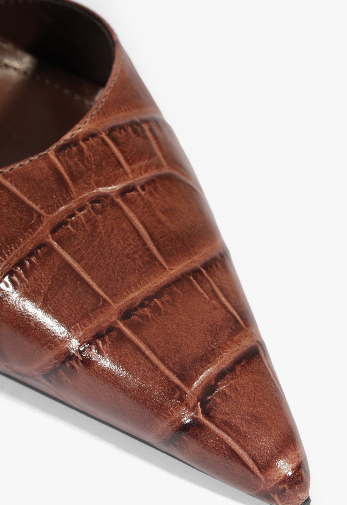 Beatrix Mule Croc Pump FALL 25 - Schutz Shoes