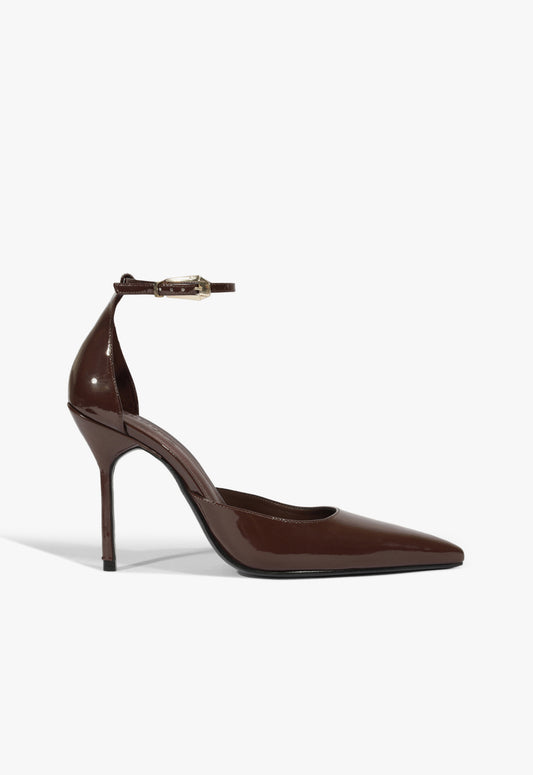 Lena Patent Pump FALL 25 5 Root Brown Patent - Schutz Shoes