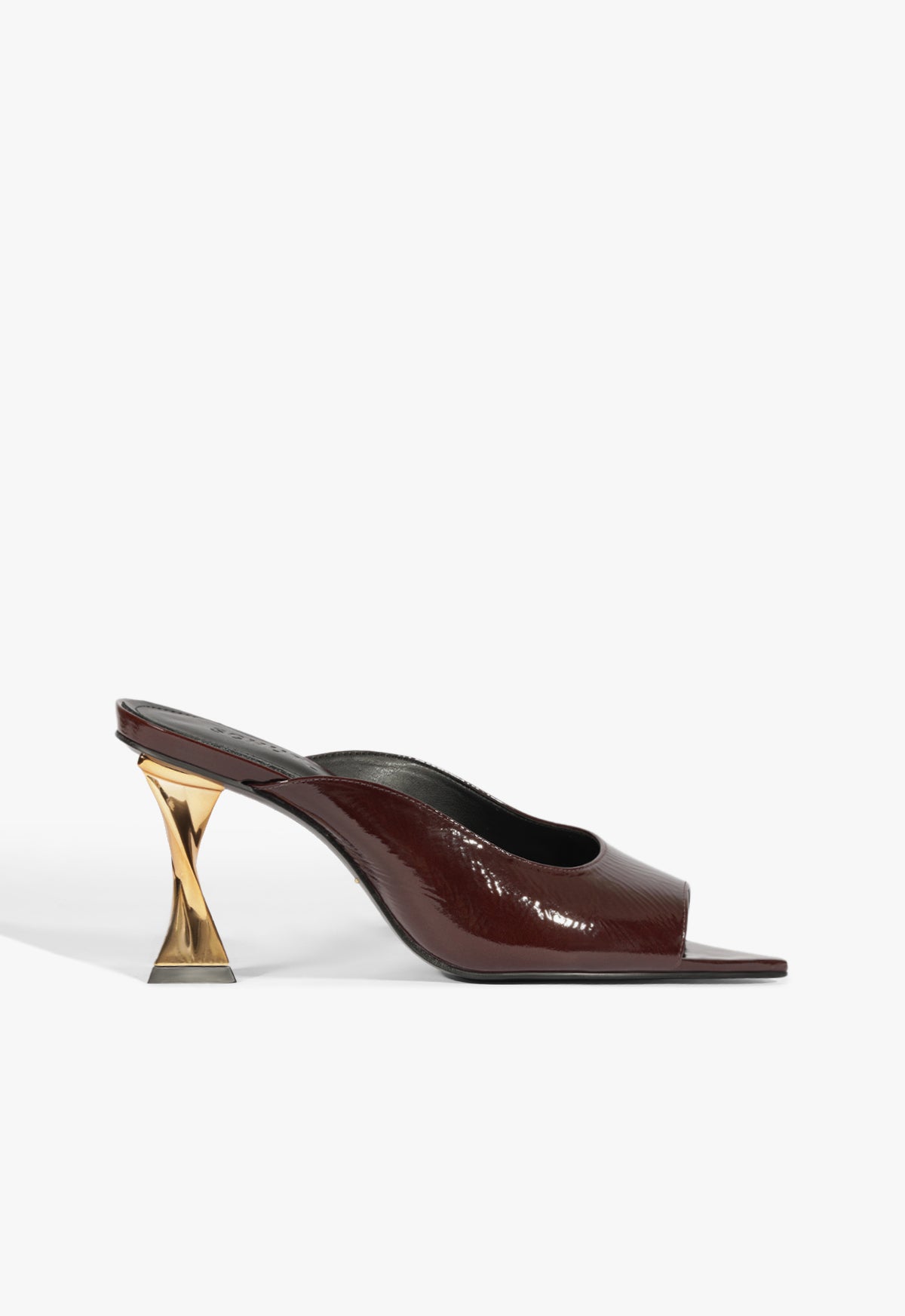 Elisha Mule Sandal Winter 25 5 Maplewood Patent - Schutz Shoes