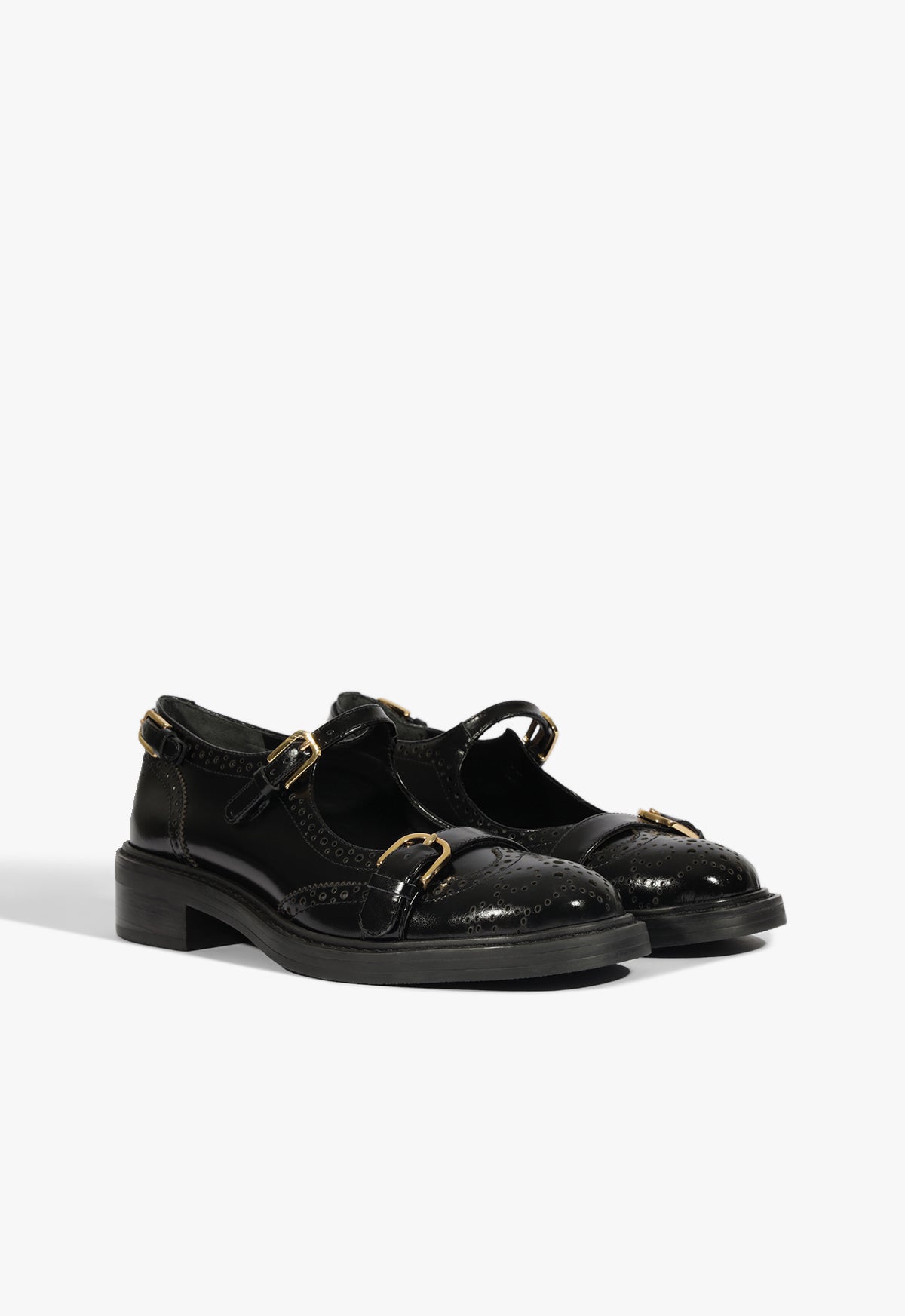 Black Leather Flat Dafne | SCHUTZ Black Leather Flat Dafne | SCHUTZ