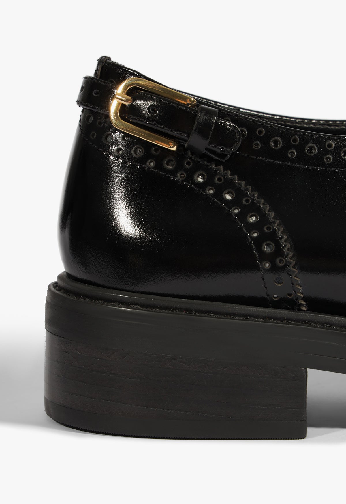 Black Leather Flat Dafne Black Leather Flat Dafne