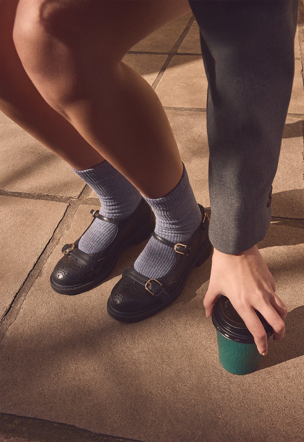Dafne Leather Flat