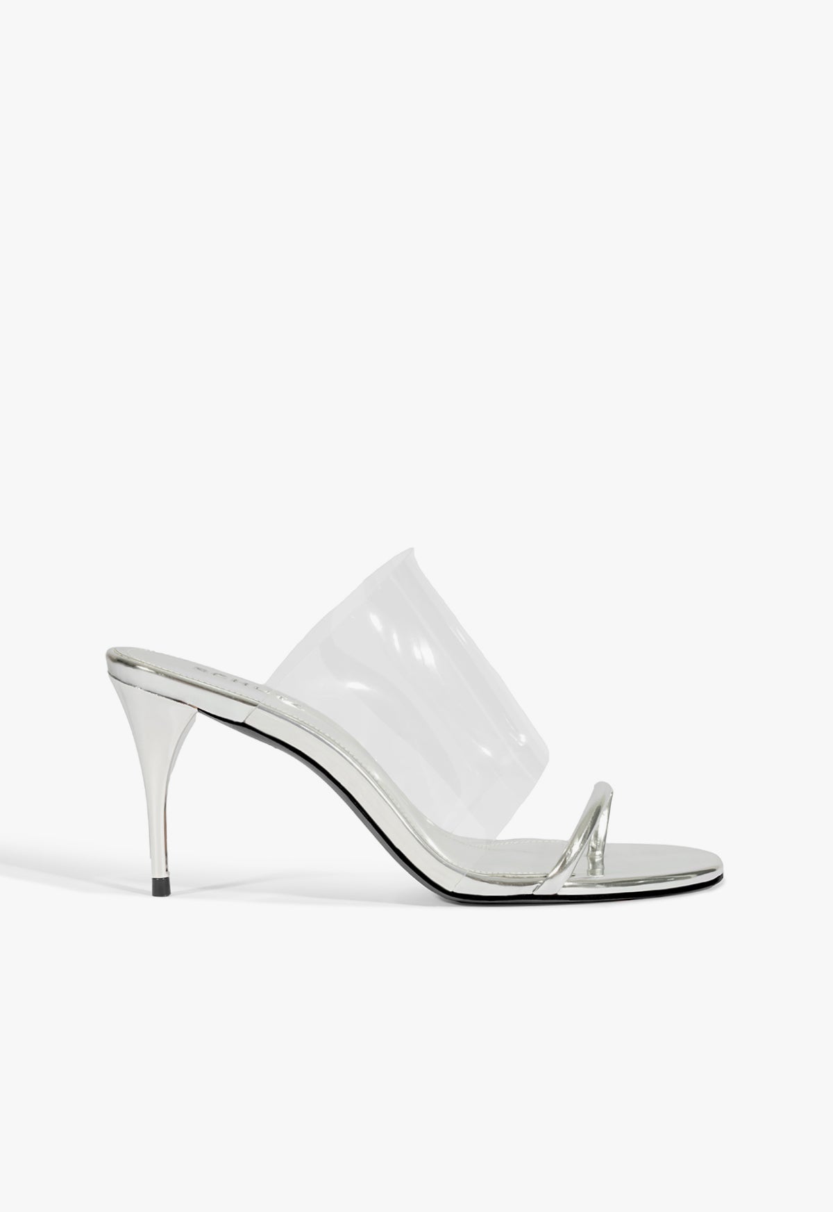Astra Mule Sandal HIGH SUMMER 25 5 Silver Metallic Synthetic - Schutz Shoes