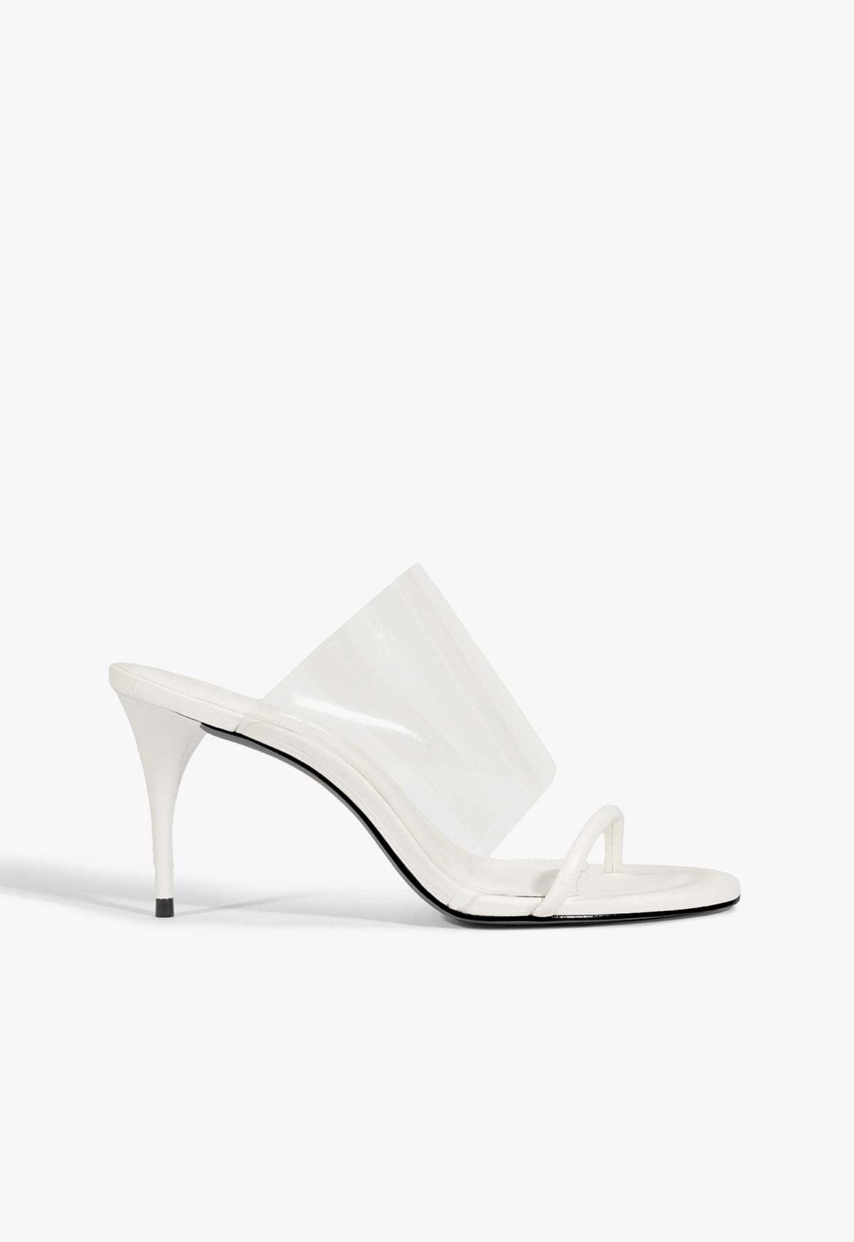 Astra Mule Sandal HIGH SUMMER 25 5 White Patent Synthetic - Schutz Shoes